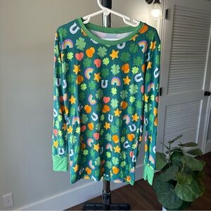 Kids Unisex Little Sleepies Lucky Charm Long Sleeve Pajama Top 9/10